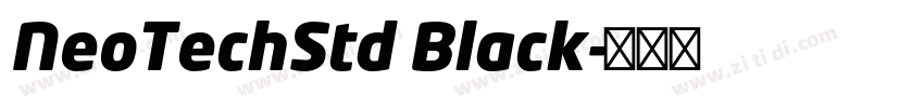 NeoTechStd Black字体转换